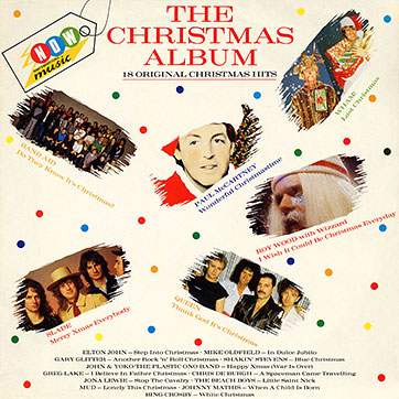 NOW — THE CHRISTMAS ALBUM LP by Various Artists (EMI/Virgin NOX 1) – sleeve, front side