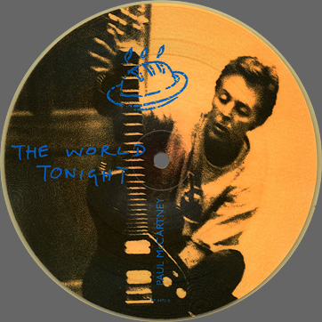 Paul McCartney - The World Tonight (Parlophone RP 6472) UK picture single − picture disc, side A