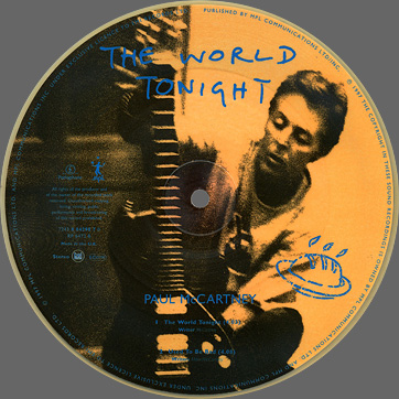 Paul McCartney - The World Tonight (Parlophone RP 6472) UK picture single − picture disc, side B