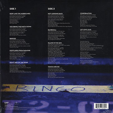 Ringo Starr - TIME TAKES TIME (Sony Music / Music On Vinyl MOVLP572 / 8719262005020) – cover in clear poly bag self adhesive, back side