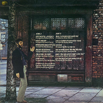 Ringo Starr - SENTIMENTAL JOURNEY (Apple PCS 7101) - cover (var. dark), back side