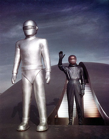 Ringo Starr - GOODNIGHT VIENNA (Apple PCS 7168) − original still from the science fiction film The Day the Earth Stood Still