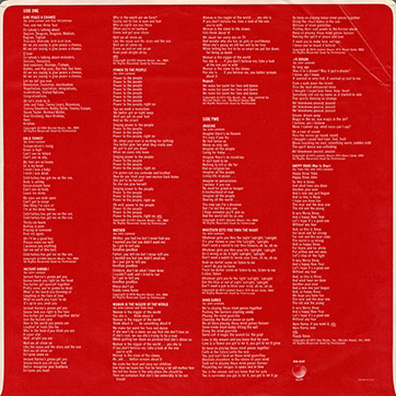 John Lennon / Plastic Ono Band - Shaved Fish (Apple SW-3421) − inner sleeve (Los Angeles), back side