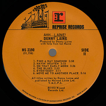 Ringo Starr - SENTIMENTAL JOURNEY (Apple SW-3365) - label, side 2