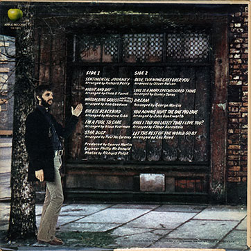 Ringo Starr - SENTIMENTAL JOURNEY (Apple SW-3365) - cover (var. Winchester), back side