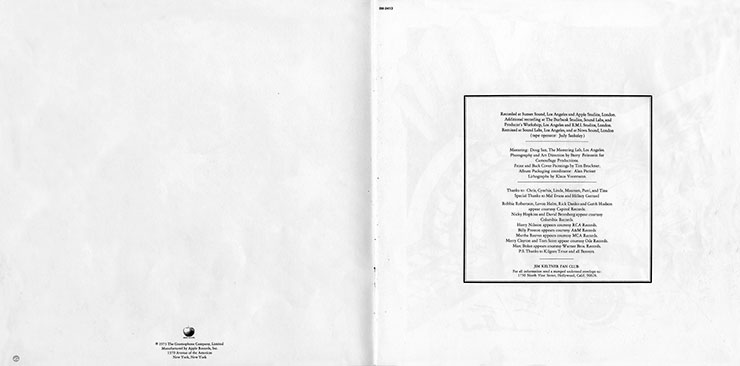 Ringo Starr - RINGO (Apple Records SWAL-3413) – booklet (opening pages)